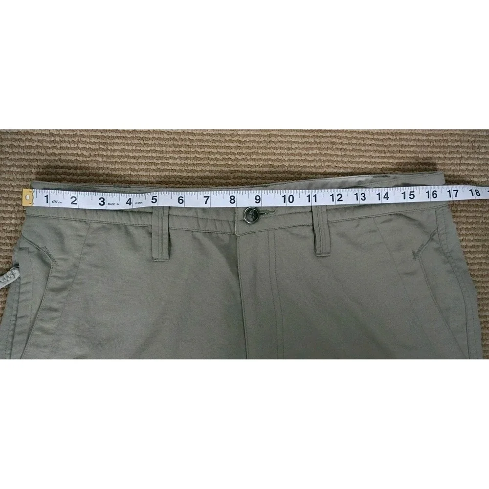 The North Face Vintage Convertible Pants Sz  34  Never Stop Exploring Tan Nylon
